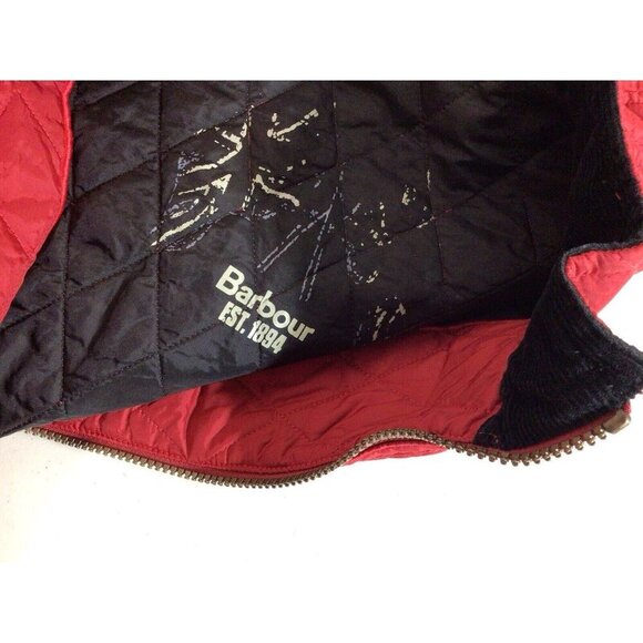 Barbour Lakeside Quilt Jacket Red Large Lightweight Quilted Coat - Picture 7 of 10